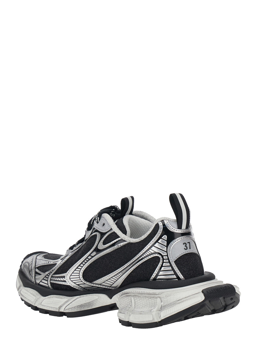 Balenciaga Women Sneakers '3Xl' With Logo On The Toe In Metallic Tech Fabric Mix For Women BALENCIAGA