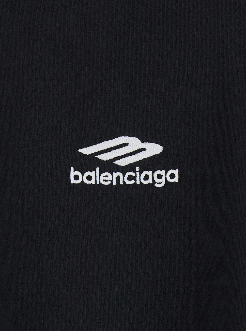 Balenciaga Men Black Tshirt With Logo On Front And Maxi Logo On Back In Cotton Man BALENCIAGA