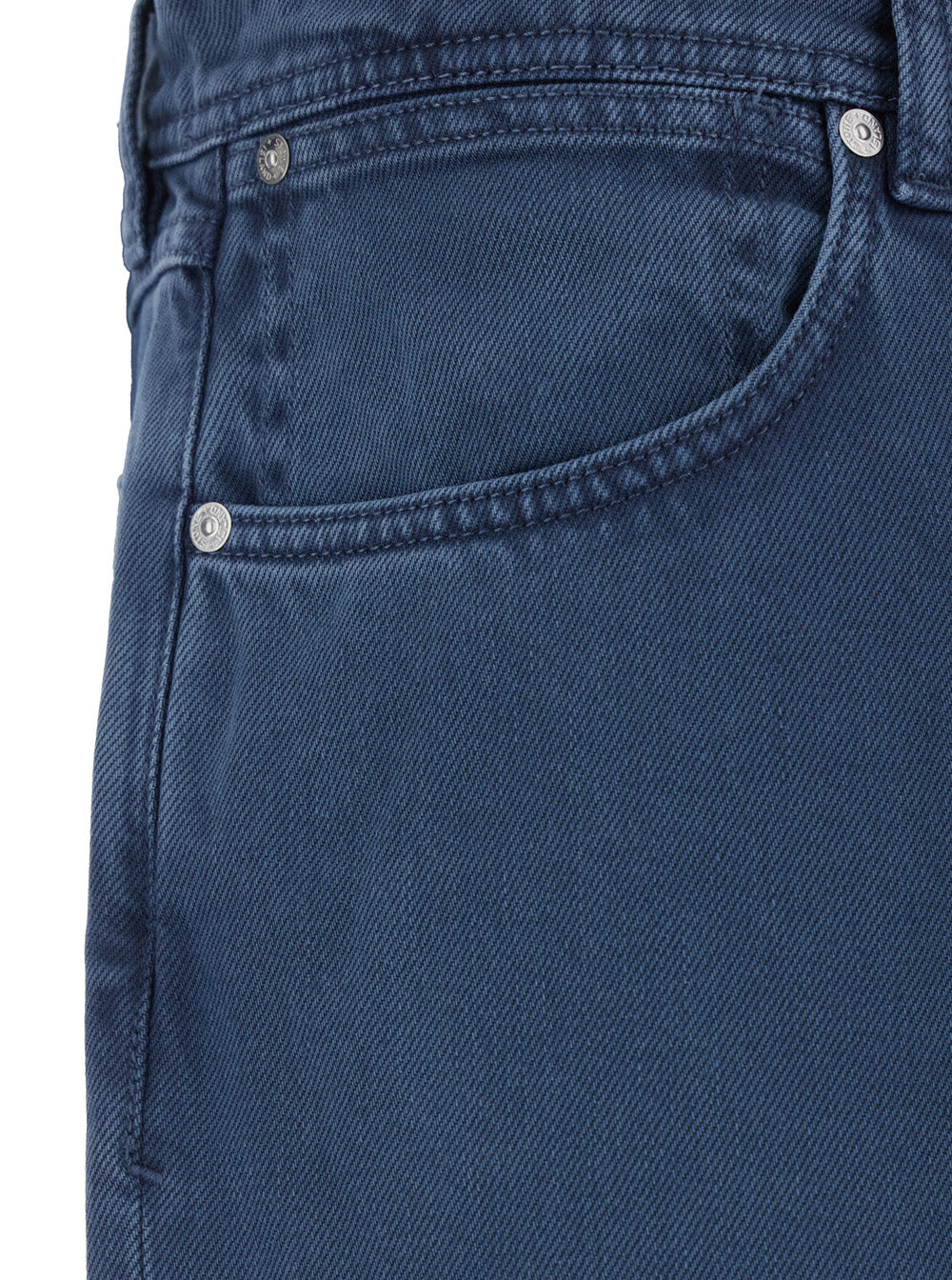 Stone Island Men Blue Jeans With Five-Pocket Design And Logo Patch On The Back In Denim For Men STONE ISLAND