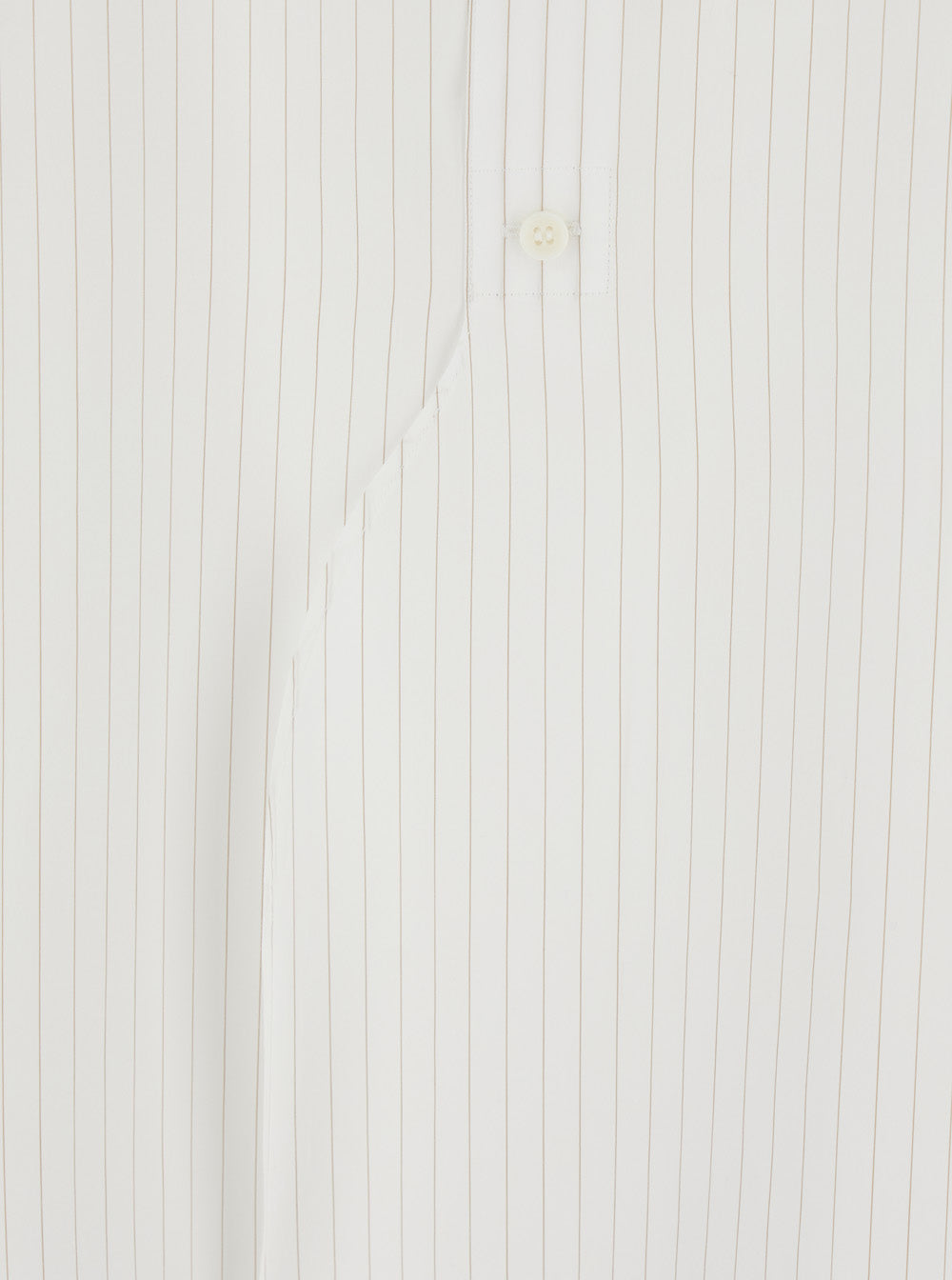 Phoebe Philo Women White Shirt With All-Over Stripe Motif And Asymmetrical Front Detail In Cotton Woman