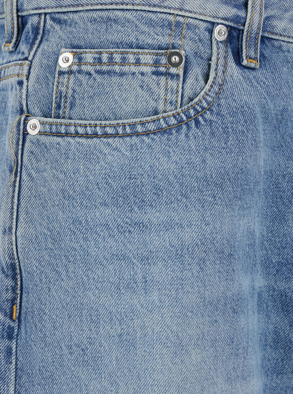 Gucci Women Blue Five-Pocket Jeans With Logo Patch On The Back In Denim For Women GUCCI