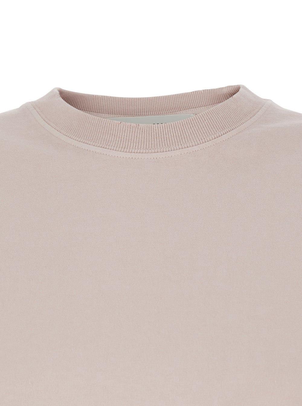 Golden Goose Women Pink Crew Neck T-Shirt With Maxi Logo On The Back In Cotton For Women GOLDEN GOOSE