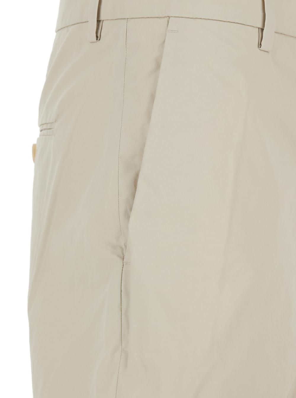 Acne Studios Women Beige High-Waisted Pants In Cotton Woman ACNE STUDIOS