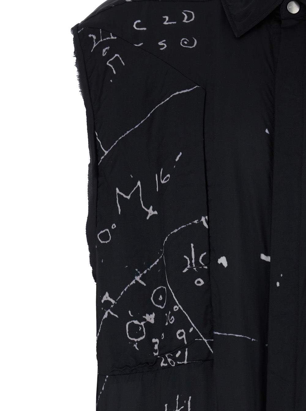 Rick Owens Men Shirt With Classic Collar And All-Over Print In Black Viscose Blend For Men RICK OWENS