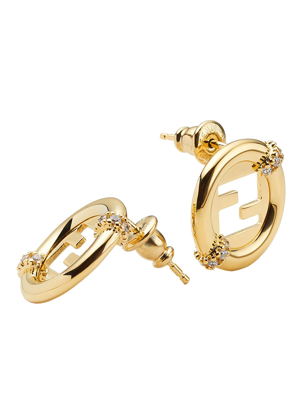Fendi Women Ever Round Stud Earrings FENDI