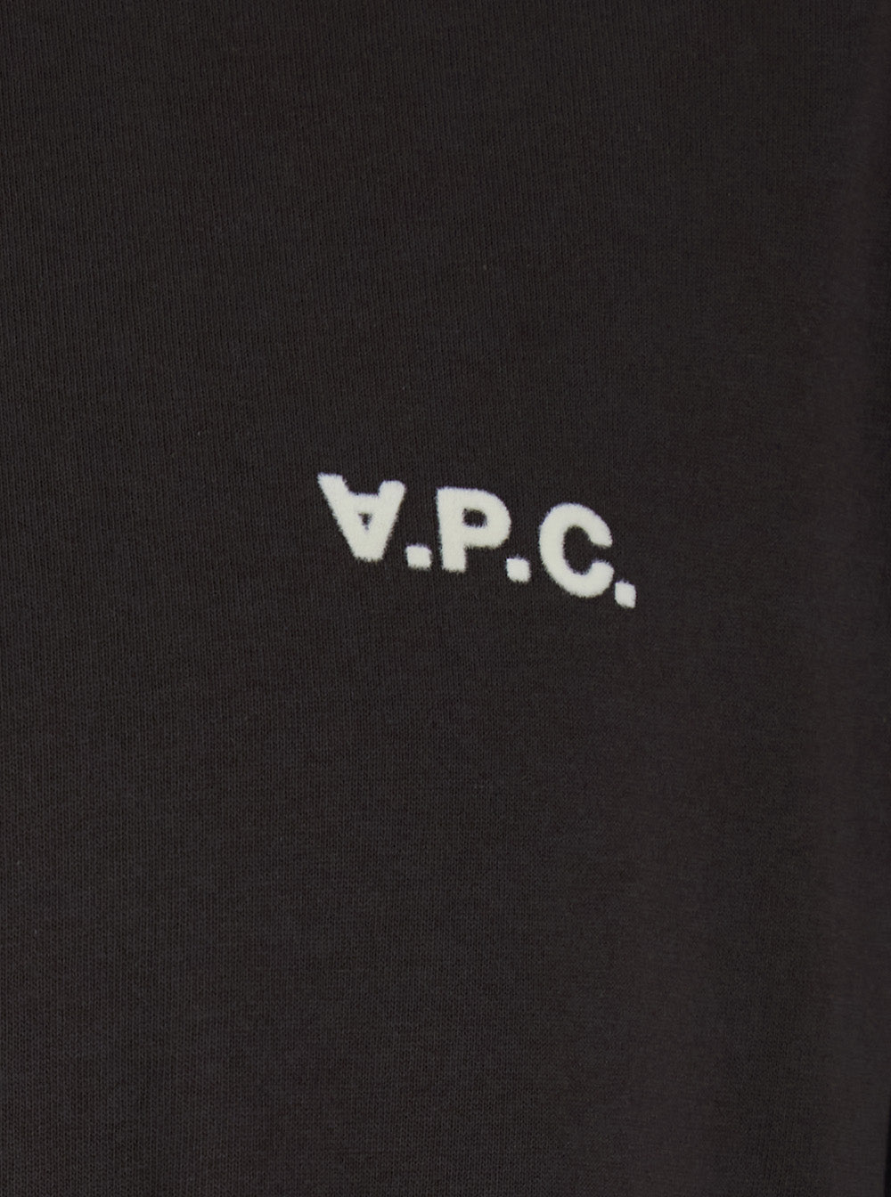 A.P.C. Men Brown Crew Neck T-Shirt With Front Logo In Cotton Man A.P.C.