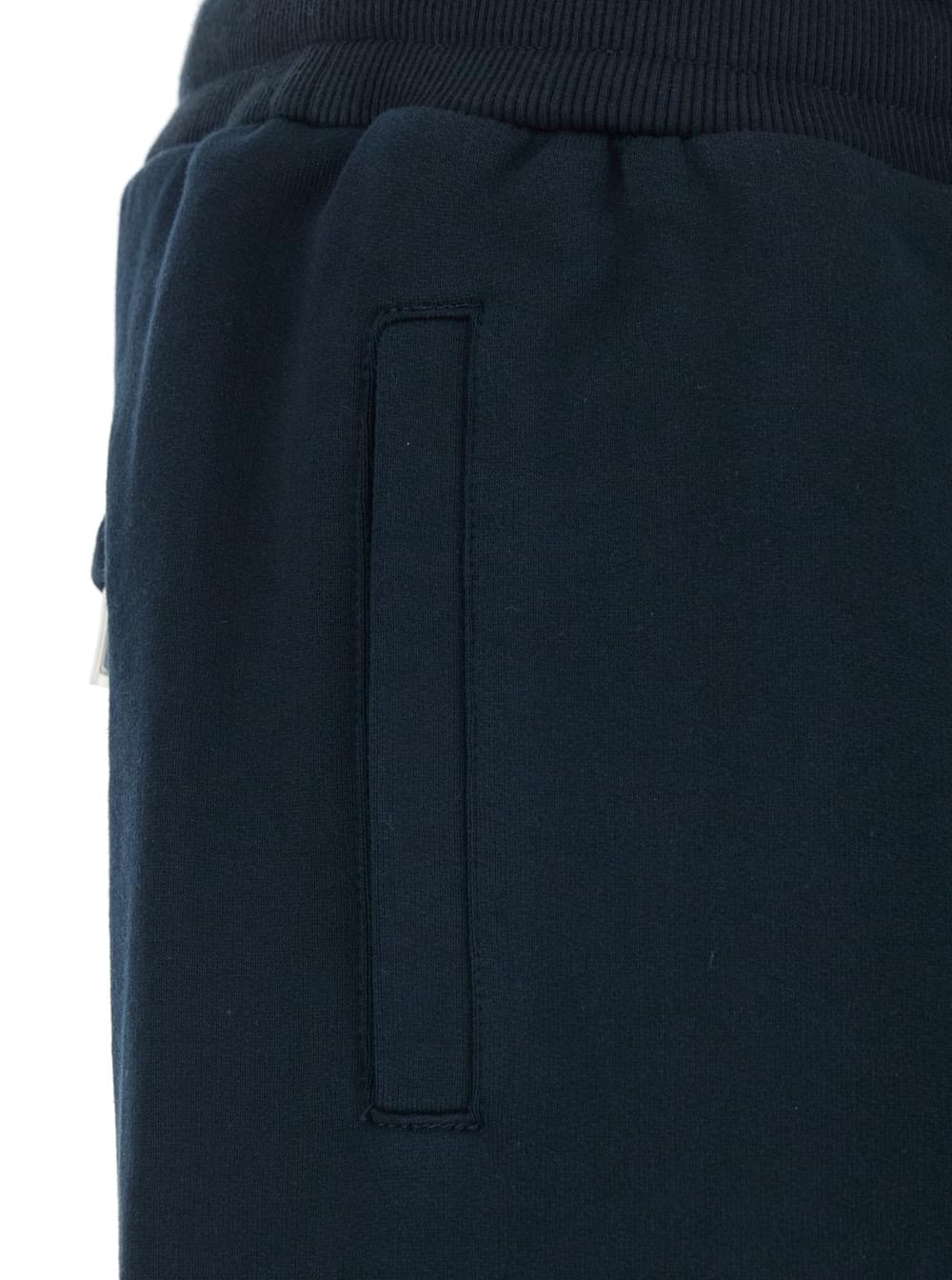 Dolce & Gabbana Men Blue Bermuda Shorts With Elastic Waist And Logo On The Back For Men DOLCE & GABBANA