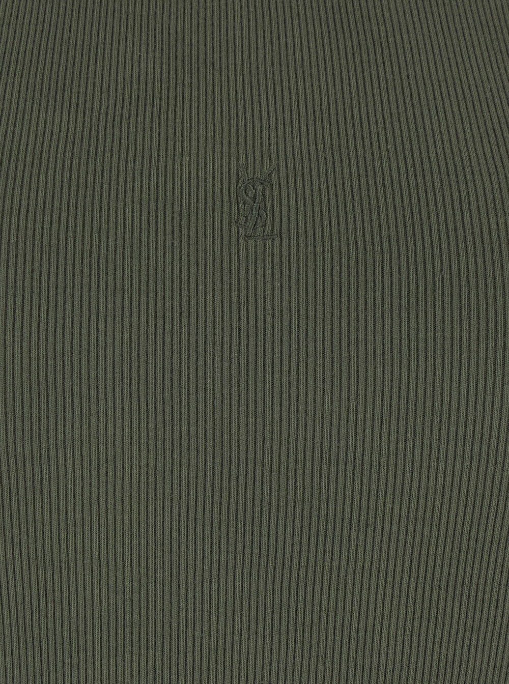 Saint Laurent Women Debardeur Broderie Jersey Green Cotton Top For Women SAINT LAURENT