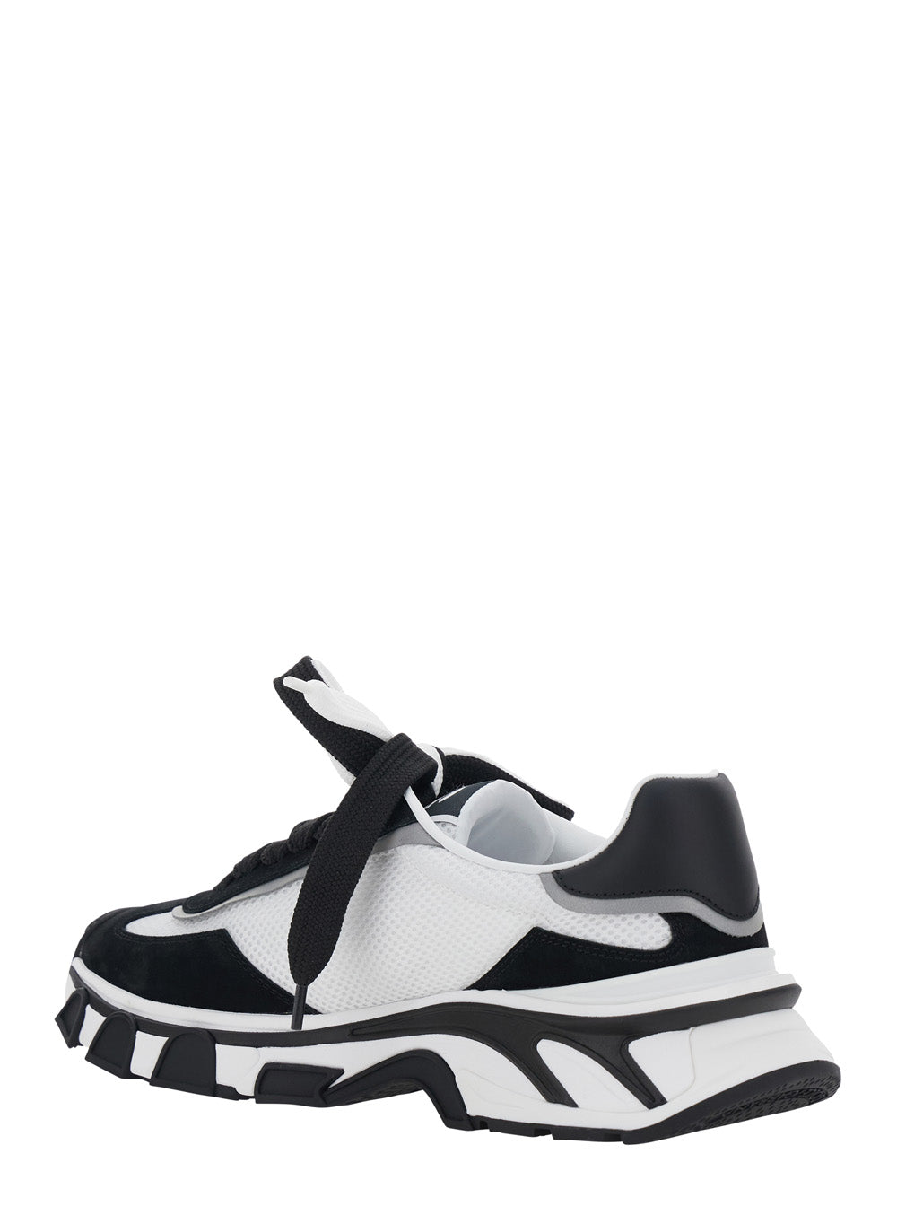 Dolce & Gabbana Men Black Sneakers 'Dg Coutryroad' With Contrasting Details. Rubber Sole. In Leather. Men. DOLCE & GABBANA