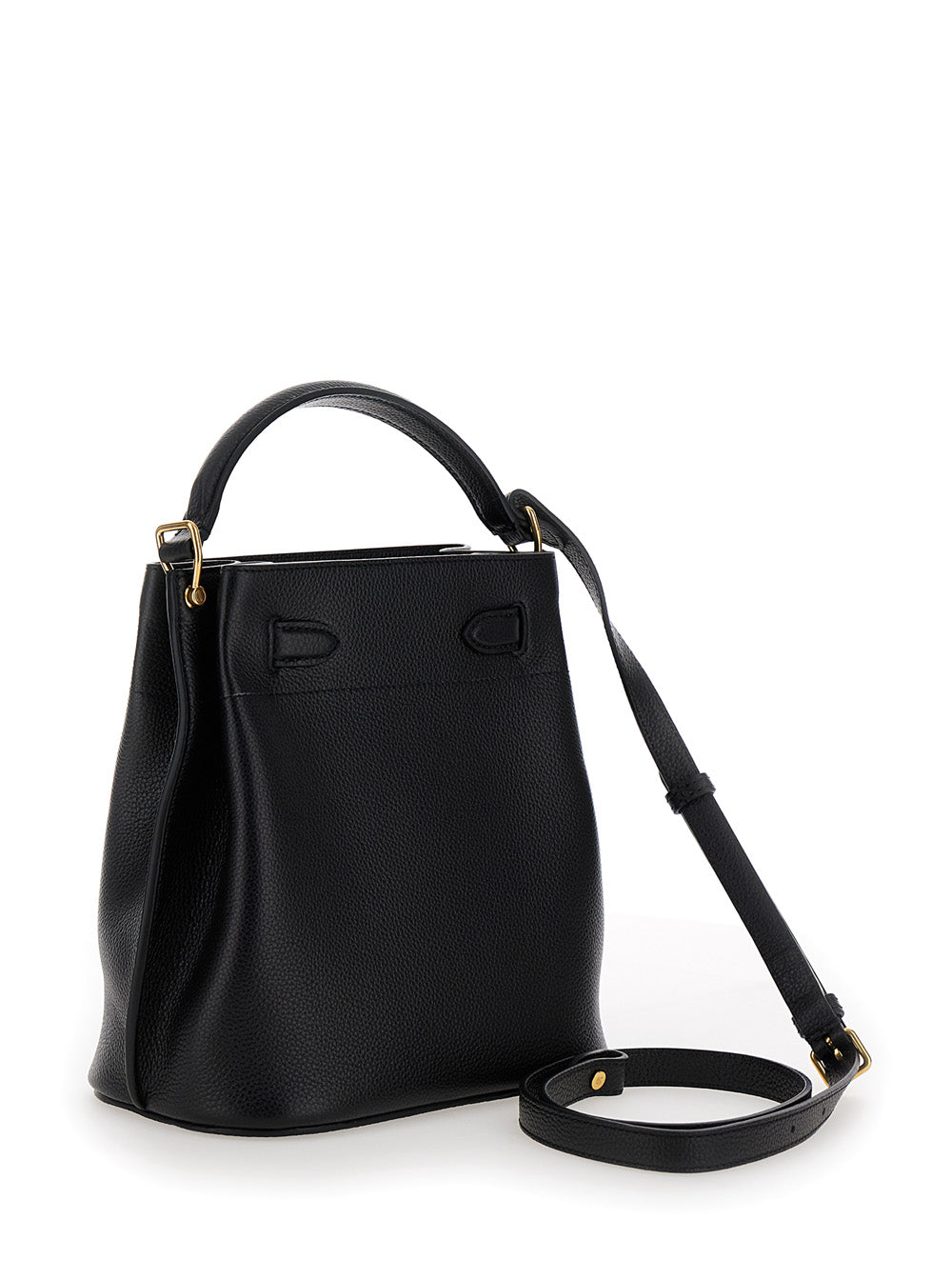 Mulberry Women 'Islington Bucket' Black Handbag With Adjustable And Removable Shoulder Strap In Leather For Women MULBERRY