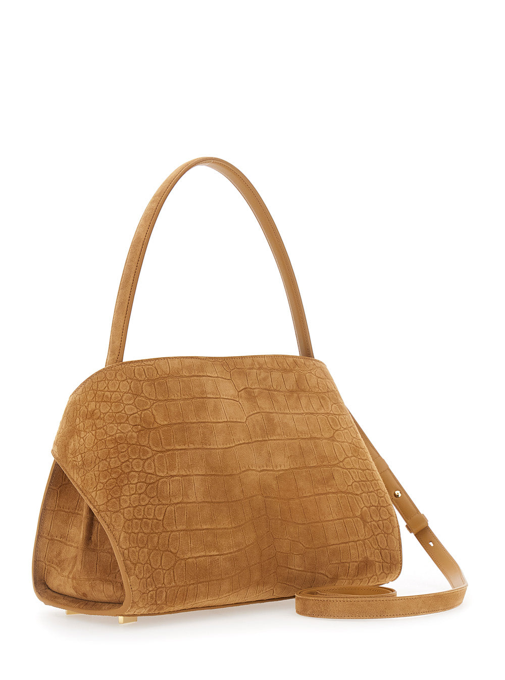 Ferragamo Women Hug Croco Print Suede FERRAGAMO