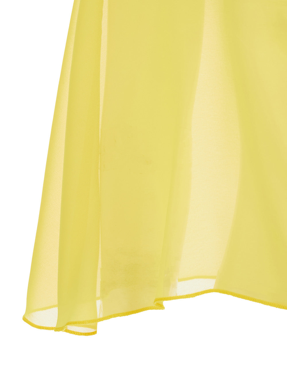 Leplain Women Yellow Stole With Side Knot In Tech Fabric Woman LEPLAIN