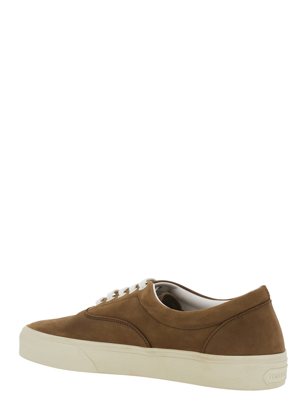 Tom Ford Men Brown 'Jude' Sneakers With In Nubuck For Men TOM FORD