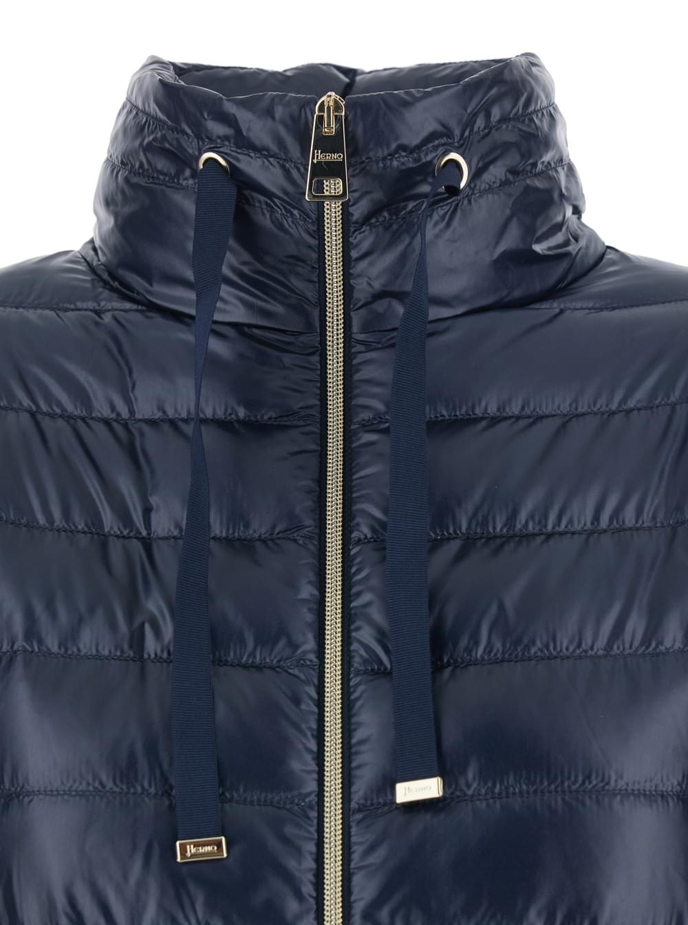 Herno Women Bimaterial Cotton Nylon Jacket HERNO
