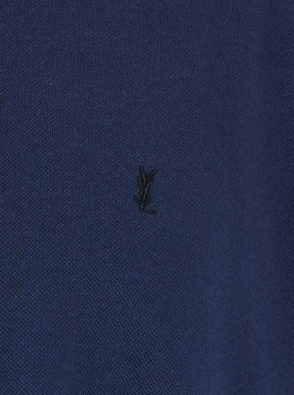 Saint Laurent Men Blue T-Shirt With Round Neck And Short Sleeves In Cotton For Men SAINT LAURENT