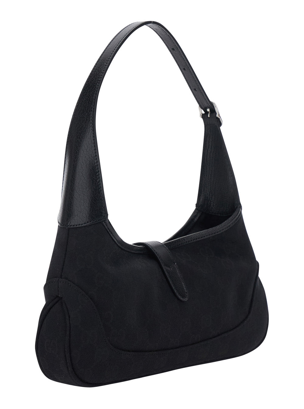 Gucci Women Shoulder Bag 'Jackie' With Strap And Front Closure In Black Gg Fabric For Women GUCCI