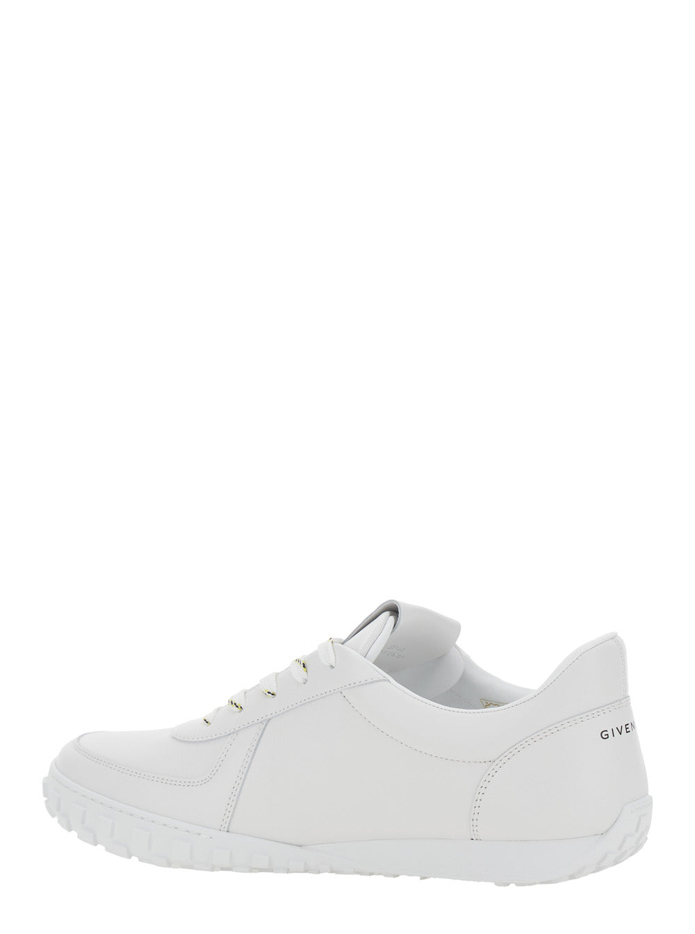 Givenchy Men 'Glide' White Sneaker With Logo Lettering On The Tongue And Heel In Leather For Men GIVENCHY
