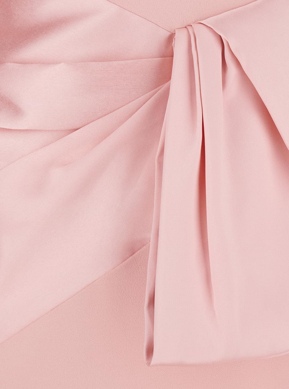 Solace London Women Rhianne Midaxi Dress - Pink - Long Dress With V-Neck And Long Sleeves - In Tech Fabric - Women SOLACE LONDON