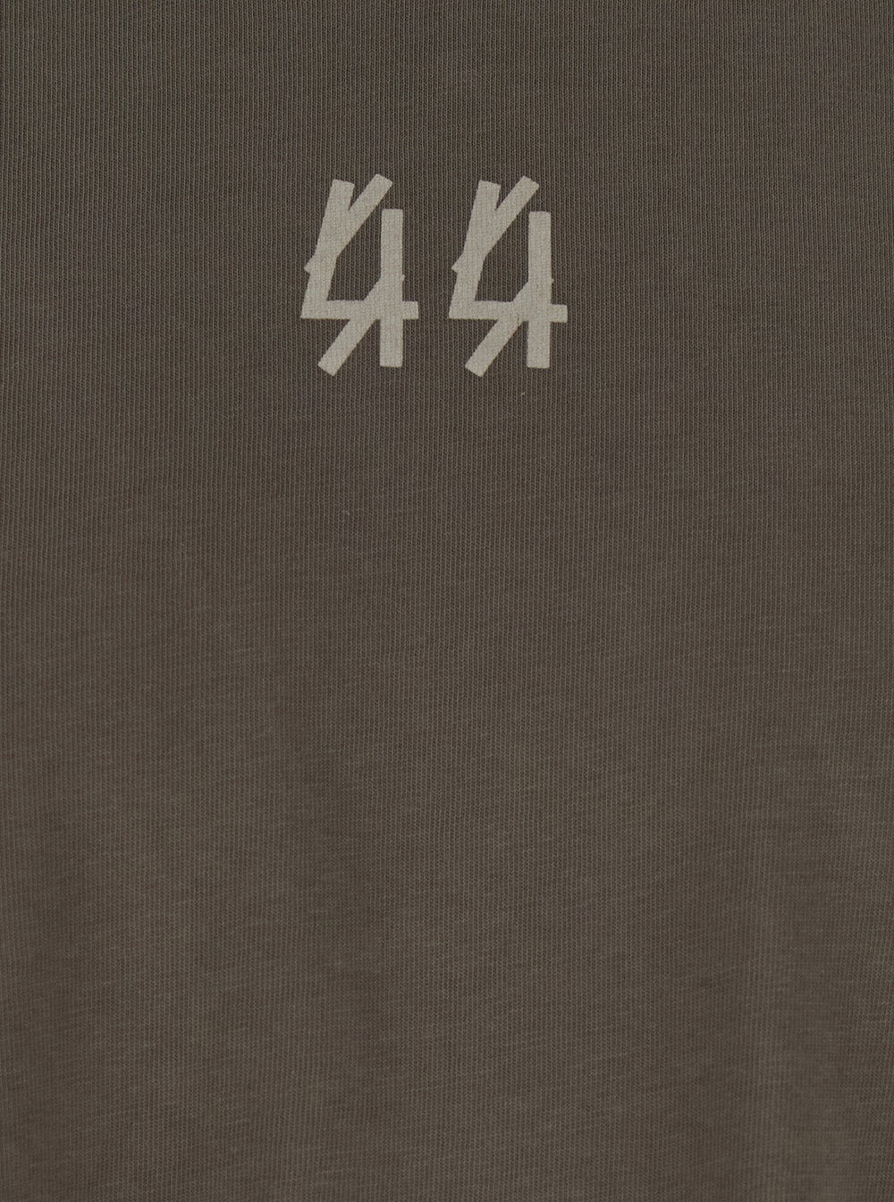 44 Label Group Men Grey Crew Neck T-Shirt With Maxi Logo On The Back In Cotton For Men 44 LABEL GROUP