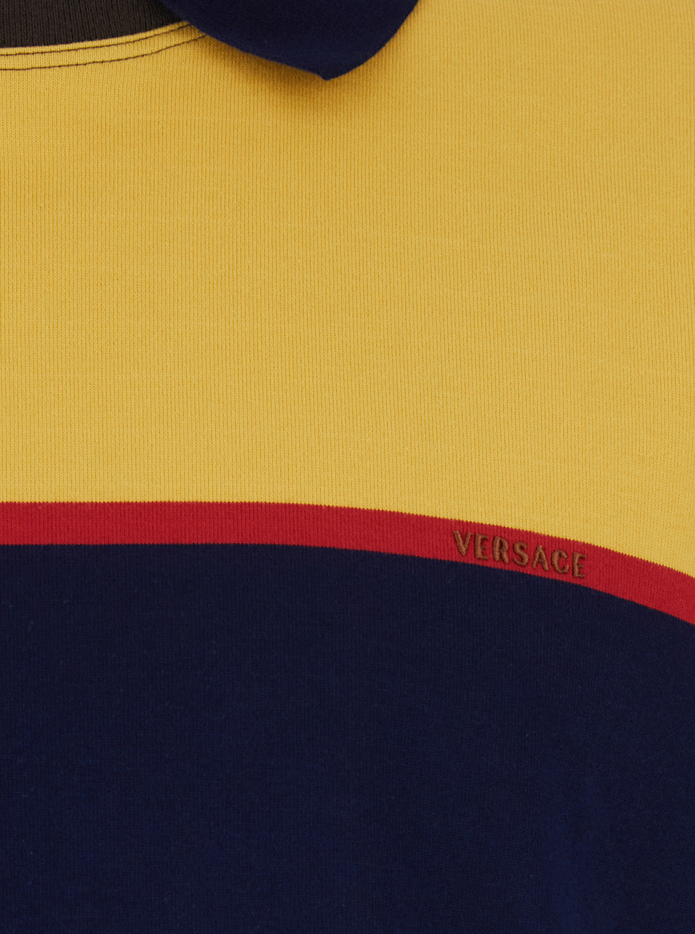 Versace Men Multicolor 'Strips' T-Shirt With Colorful Details For Men VERSACE