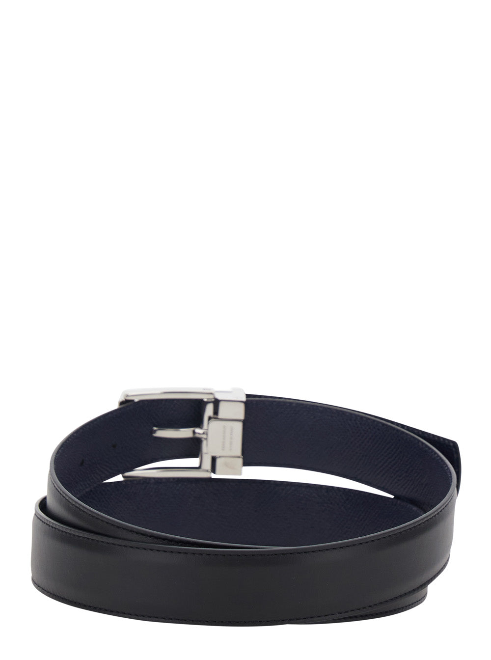 Ferragamo Men Belt 'Double/Adjustable' With Black Leather Buckle FERRAGAMO