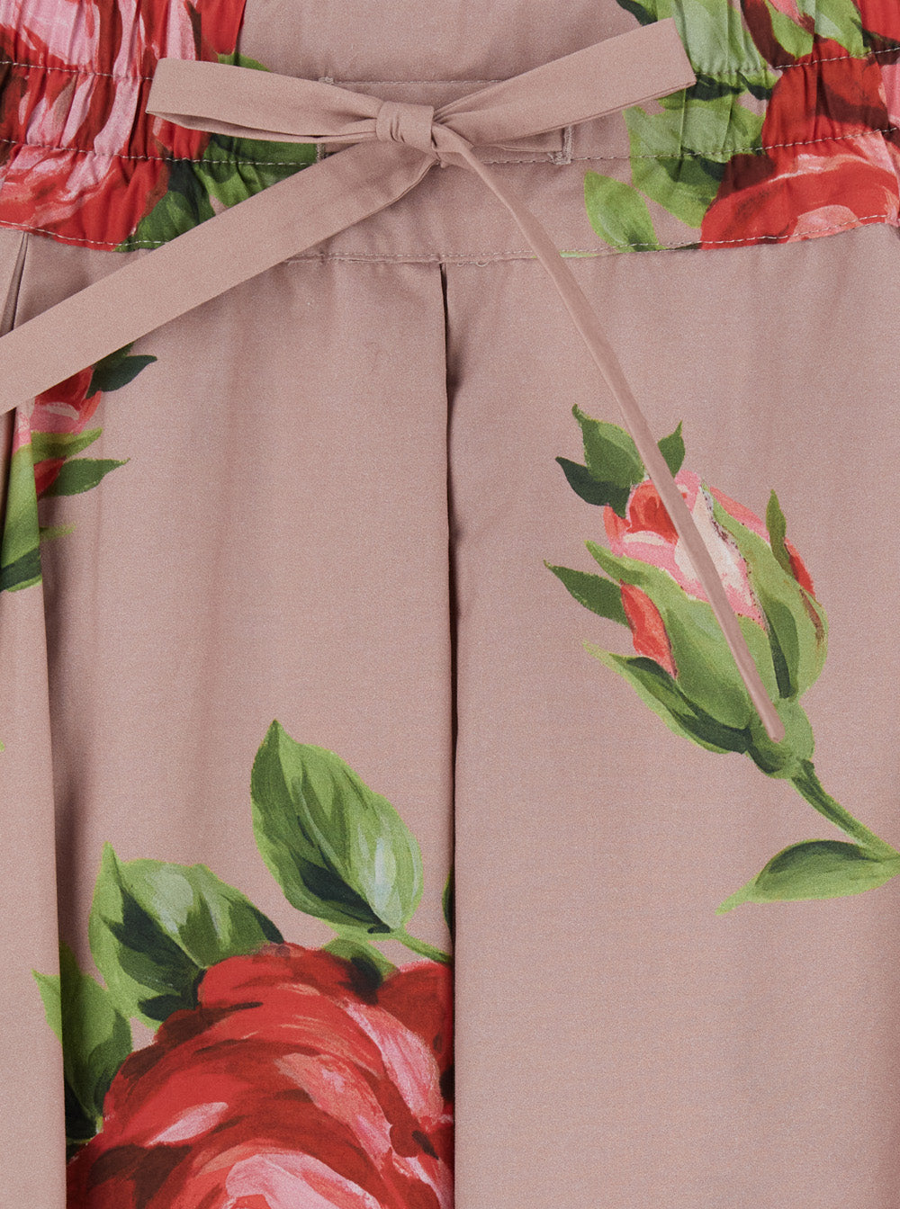 Dolce & Gabbana Women Pink Skirt With Elasticated Waist And All-Over Floral Print In Cotton For Women DOLCE & GABBANA
