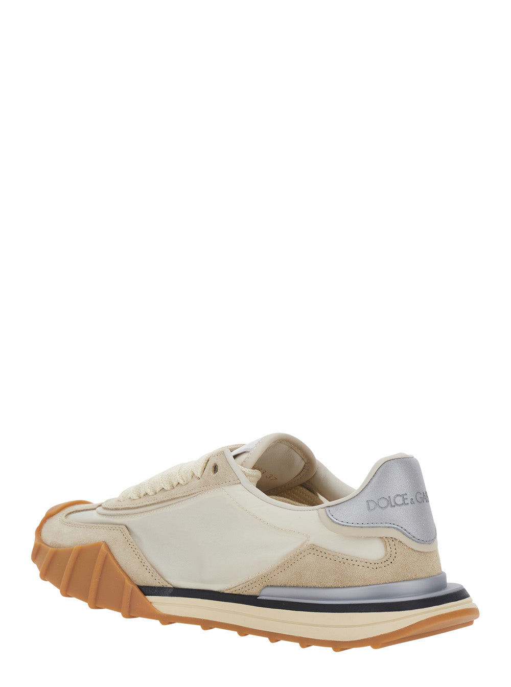 Dolce & Gabbana Women 'Dg Athletic' White Sneaker With Dg Logo On The Side In Leather Woman DOLCE & GABBANA