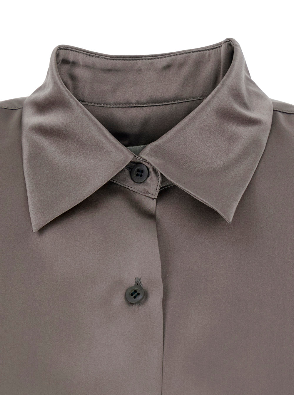 Dries Van Noten Women Casia Gray Shirt With Classic Collar And Long Sleeves In Cotton For Women DRIES VAN NOTEN