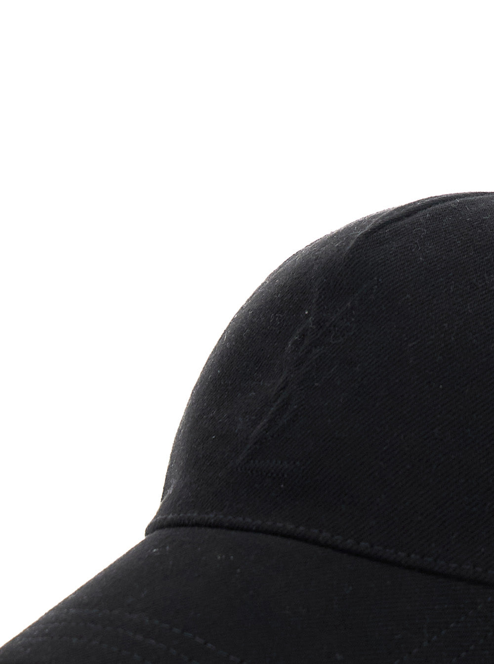 Saint Laurent Men Black 'Cassandre' Hat In Cotton Men SAINT LAURENT