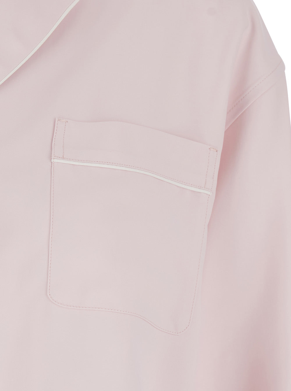 Sportmax Women 'Cocco' Pink Oversized Shirt With Notched Collar And Patch Pocket On The Front In Viscose For Women SPORTMAX