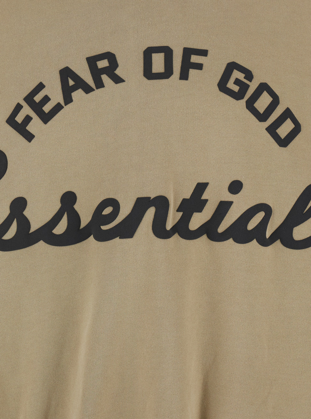 Fear Of God Men Beige Hoodie With Fixed Hood And Maxi Logo Lettering On The Front In Cotton For Men FEAR OF GOD