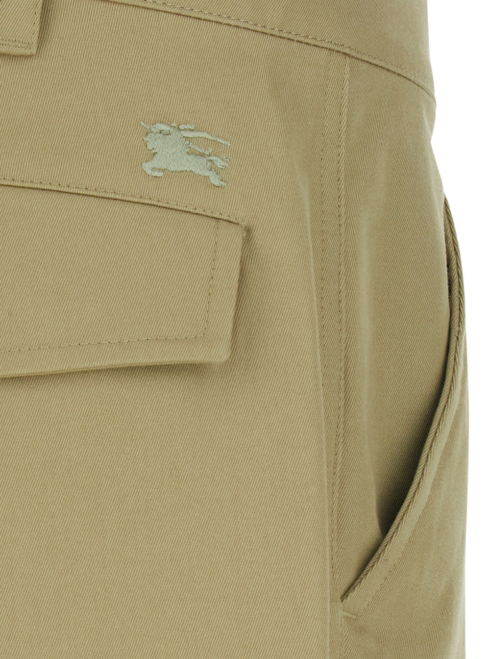 Burberry Men Arthur Pants Beige With Elastic Waist In Cotton For Men BURBERRY