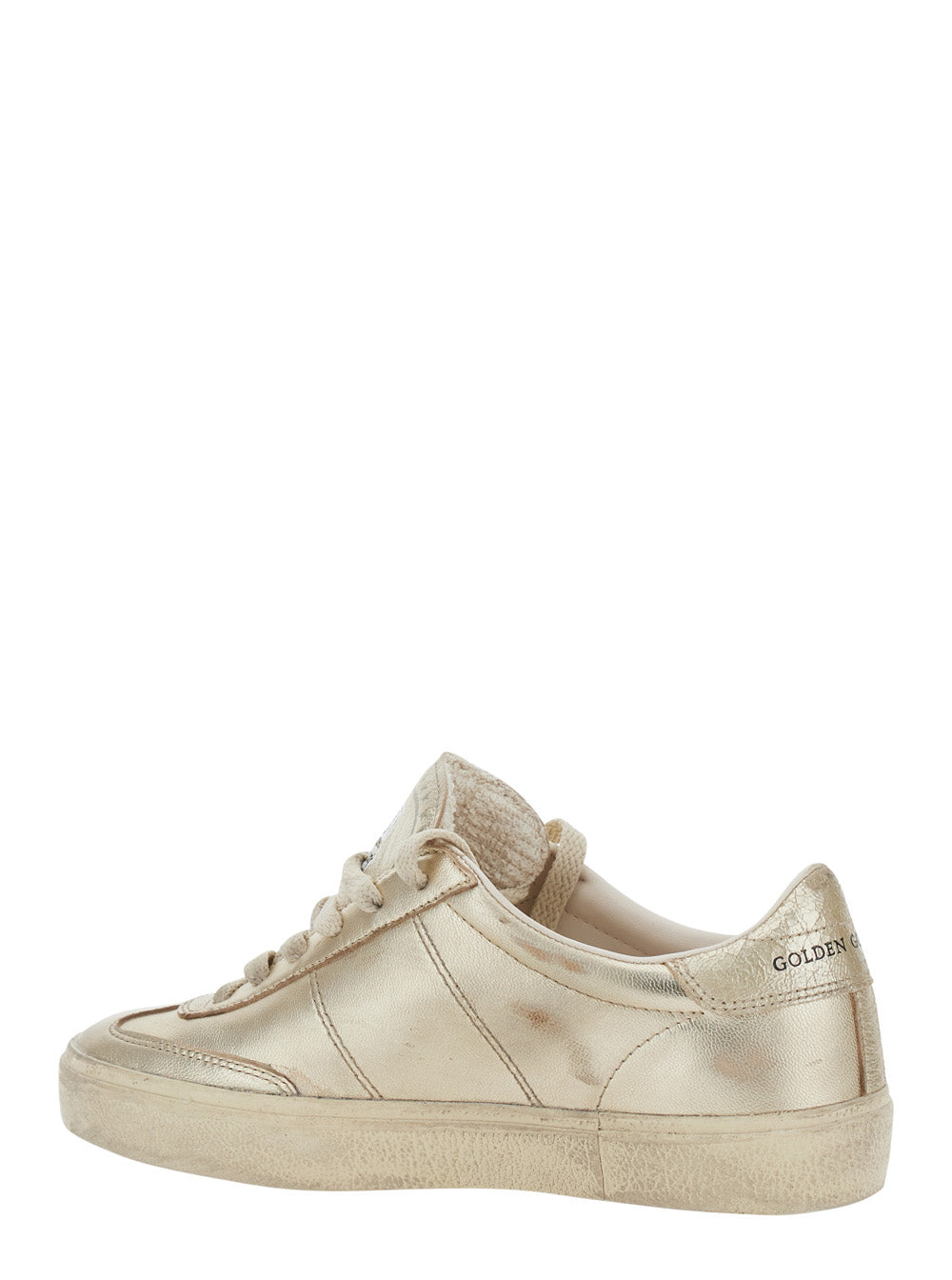 Golden Goose Women 'Soul-Star' Metallic Sneakers With Logo Lettering On The Back And On The Tongue In Laminated Leather Woman GOLDEN GOOSE