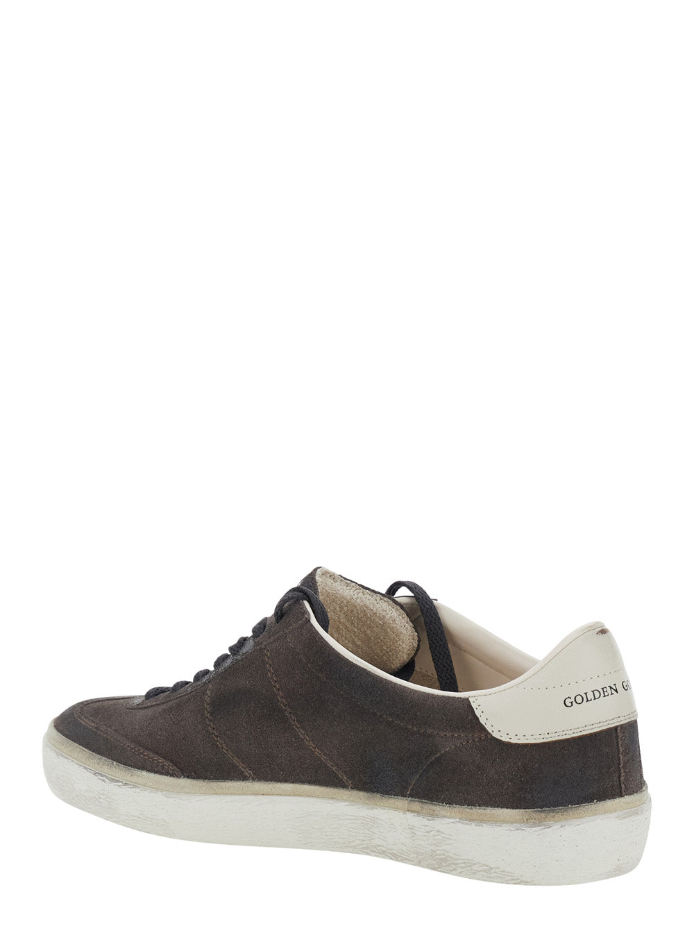Golden Goose Men 'Soul-Star' Gray Low Sneakers With Metallic Pull-Tab In Leather For Men GOLDEN GOOSE