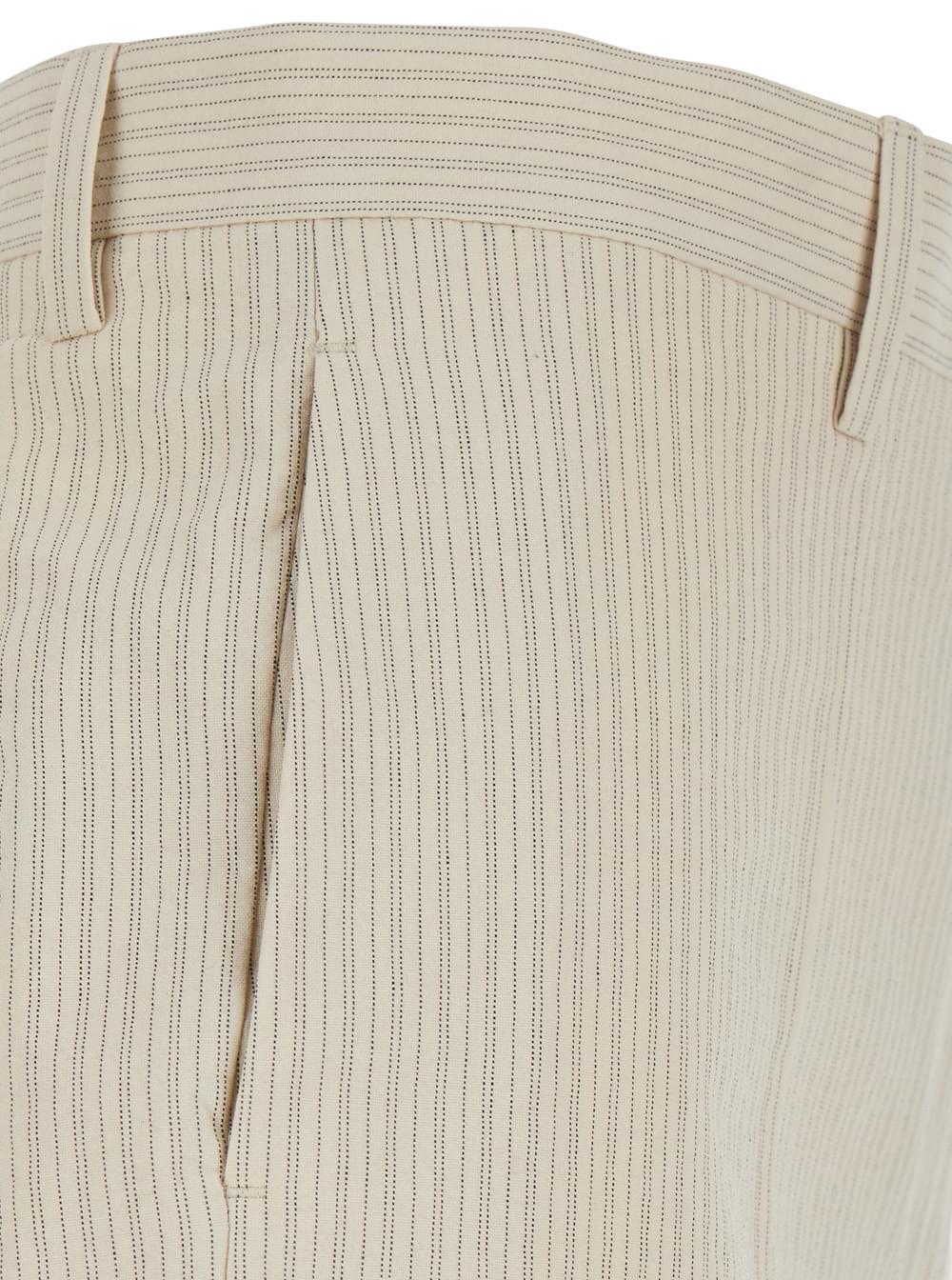 Dries Van Noten Women Beige 'Pilar' Pants With Side Pockets For Men DRIES VAN NOTEN