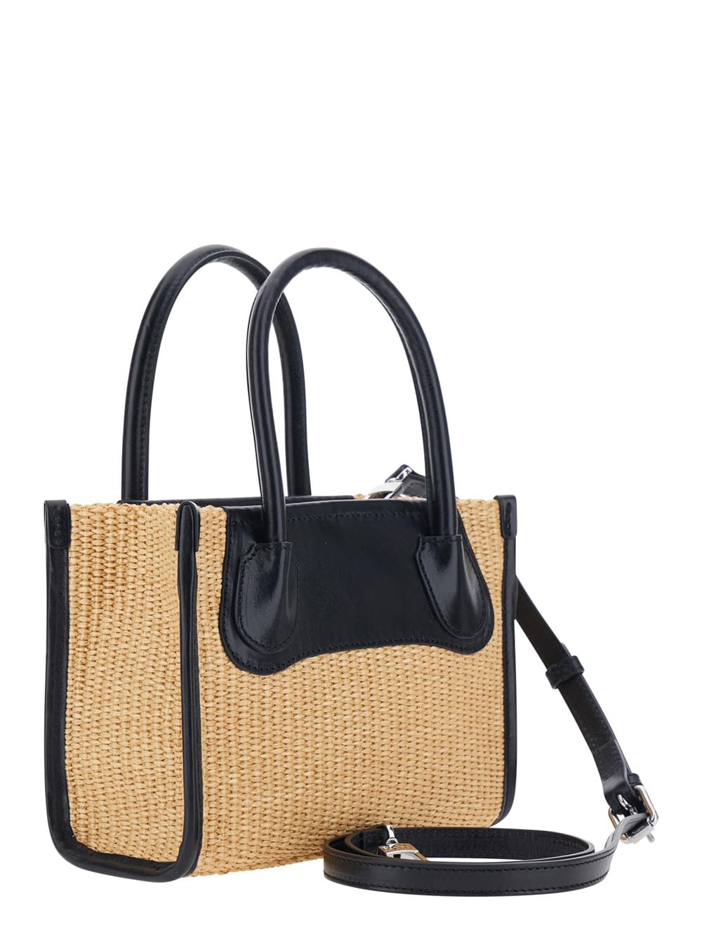 Vivienne Westwood Women 'Troy' Beige Small Handbag With Logo Orb Embossed On The Front And Raffia Effect In Cotton Blend For Women VIVIENNE WESTWOOD