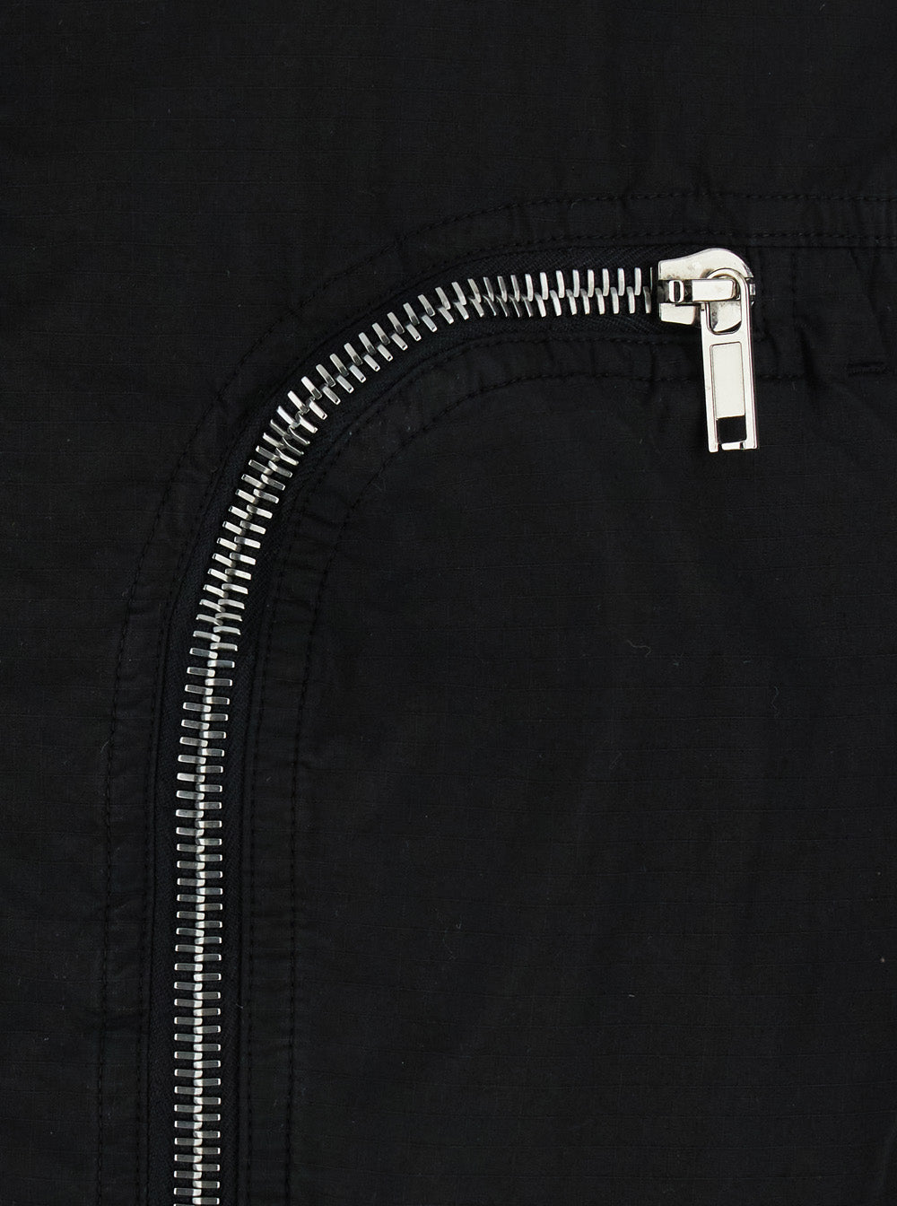 Drkshdw Men Black Bomber Jacket With Bomber Collar And Zip Pockets On The Front In Cotton For Men DRKSHDW