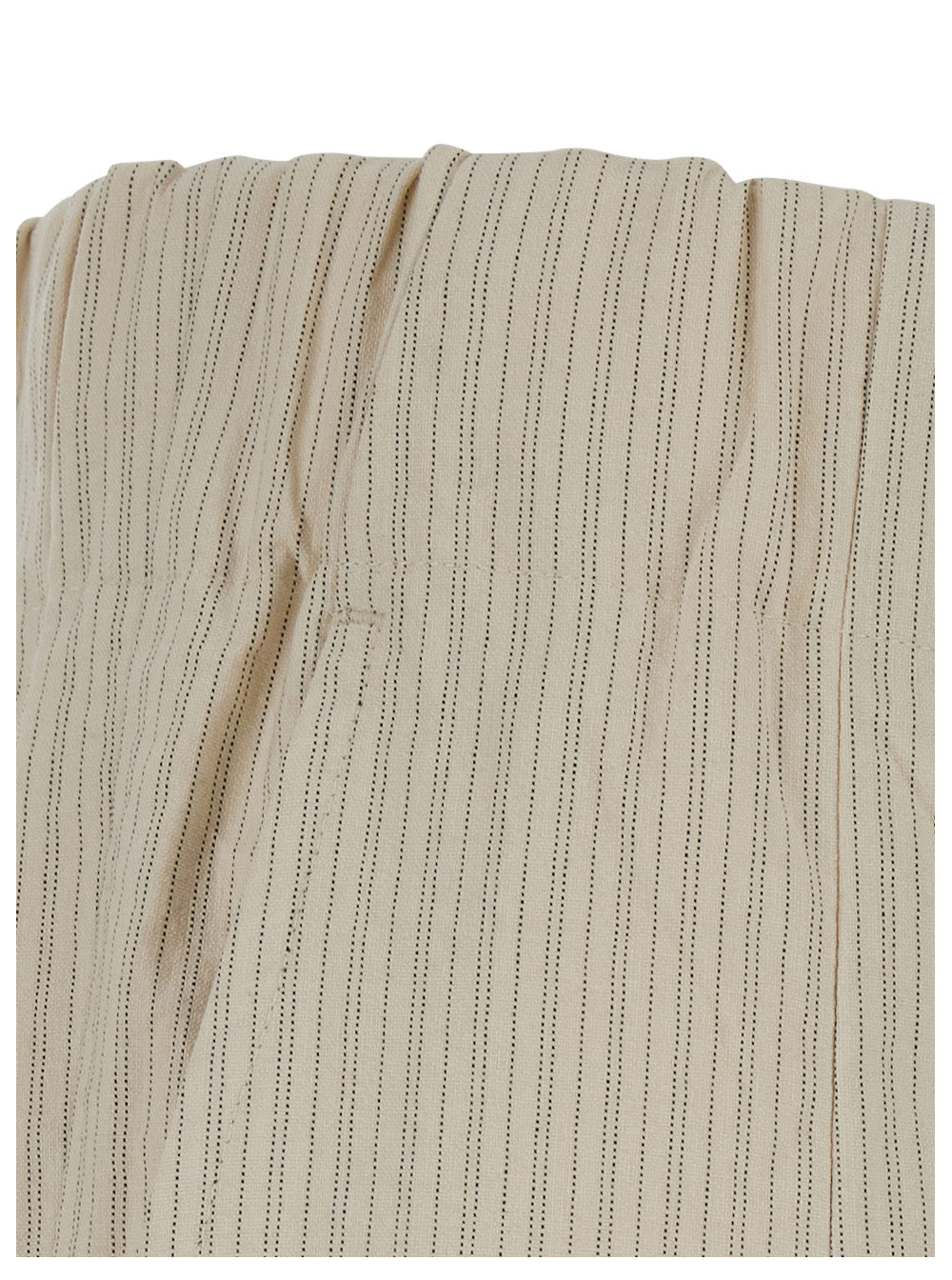 Dries Van Noten Women 'Pila' Beige Pants With Elasticated Waist And All-Over Striped Motif In Cotton For Women DRIES VAN NOTEN