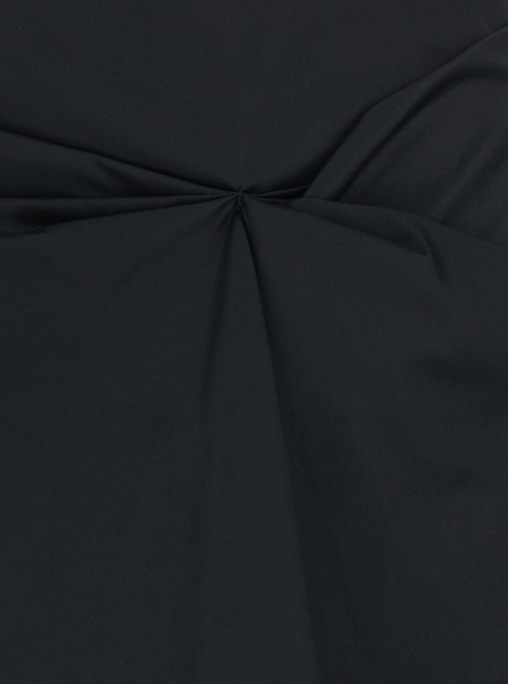 Max Mara Women Black Skirt With Bow Detail On The Front And Zip Closure On The Back In Stretch Cotton Blend For Women MAX MARA