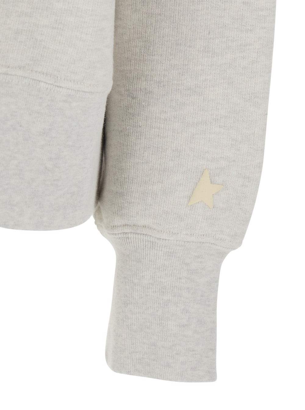 Golden Goose Women Gray Crewneck Sweatshirt With Glitter Logo Lettering On The Front In Cotton For Women GOLDEN GOOSE