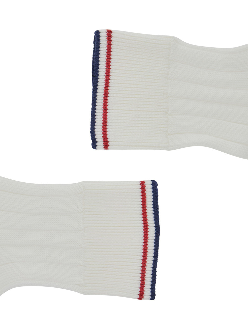 Brunello Cucinelli Women White Socks With Striped Detail And Ribbed Knit In Cotton For Women BRUNELLO CUCINELLI