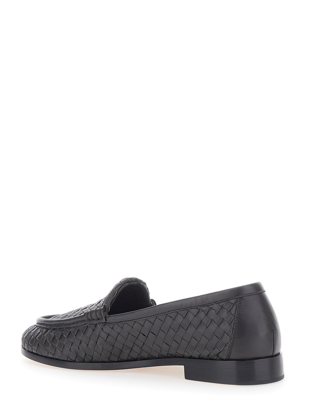 Bottega Veneta Men 'Silenzio' Brown Loafers With Rounded Toe And Intreccio Motif In Leather For Men BOTTEGA VENETA