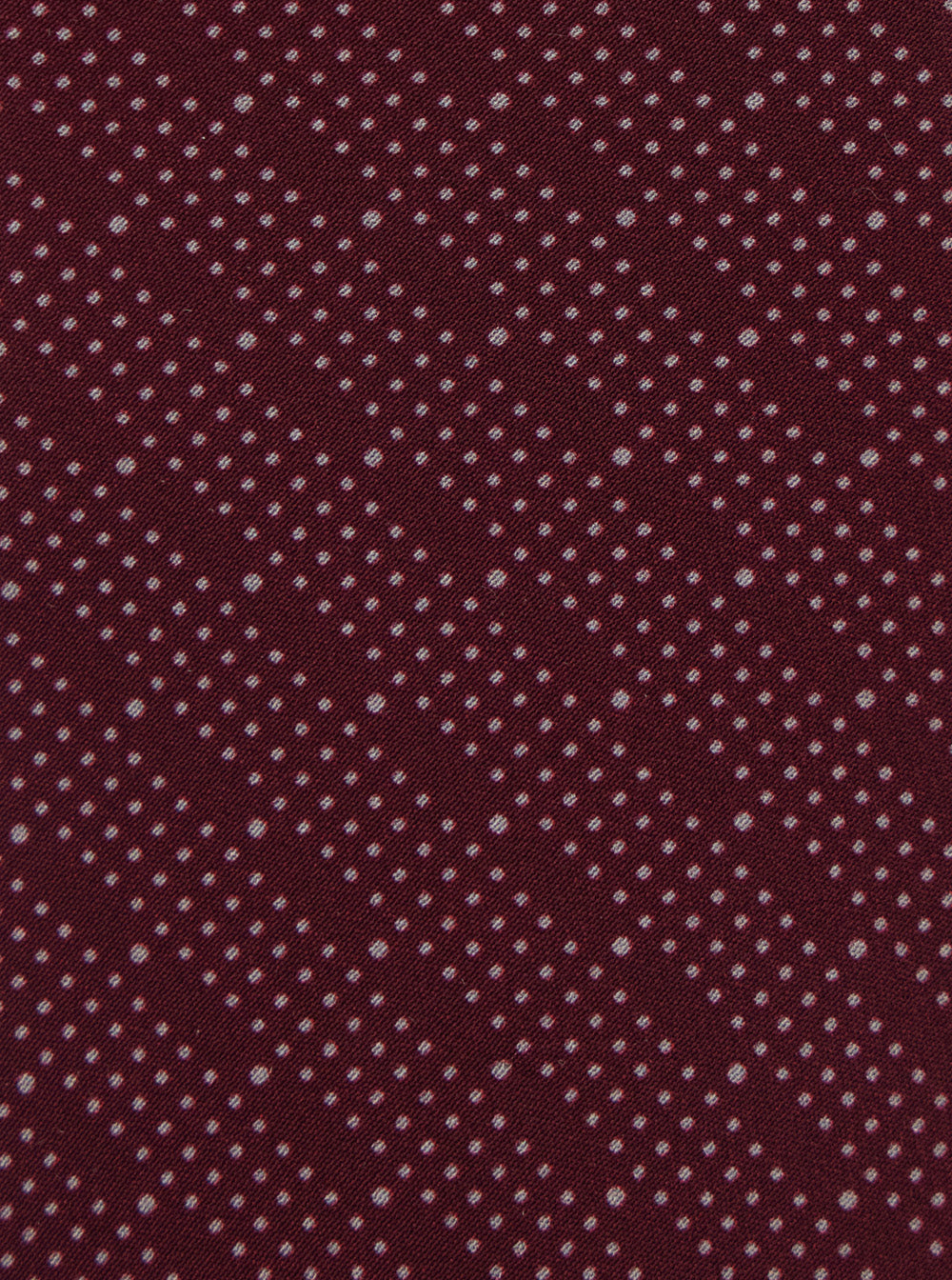 Saint Laurent Men Bordeaux Tie With All-Over Polka Dot Motif In Silk For Men SAINT LAURENT