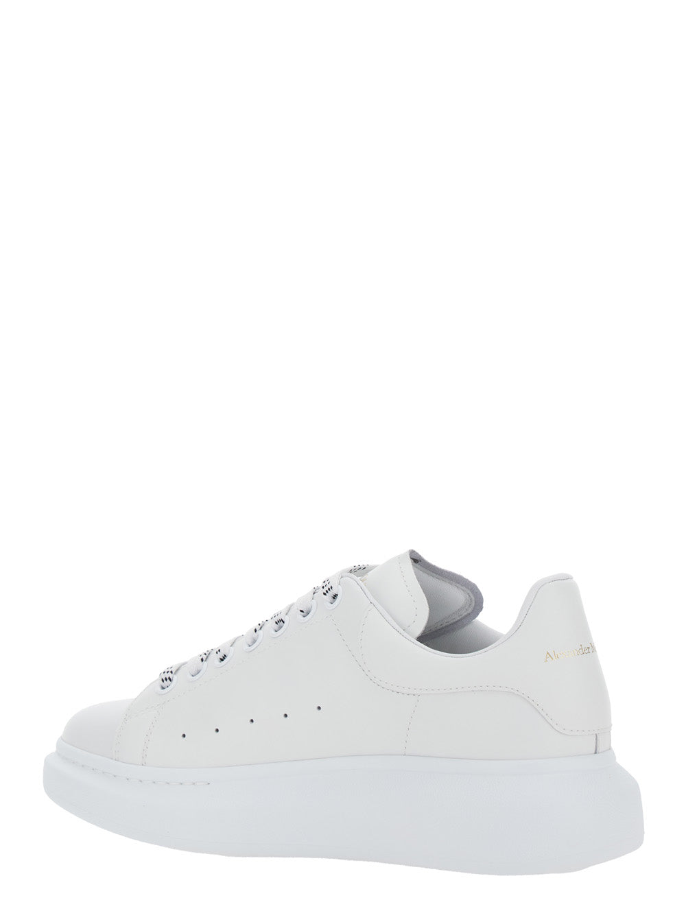 Alexander Mcqueen Men Low Top Sneaker 'Alexander Mcqueen' With Logo Lettering On Tongue And Heel In White Leather For Men ALEXANDER MCQUEEN