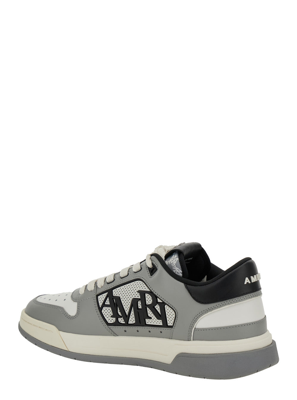 Amiri Men Sneaker 'Classic Low' With Maxi Logo On The Side And Logo Patch On The Tongue In Gray Leather Men AMIRI