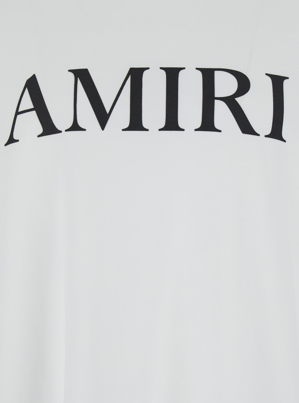 Amiri Men Crew Neck T-Shirt With Logo Lettering Print In White Cotton For Men AMIRI