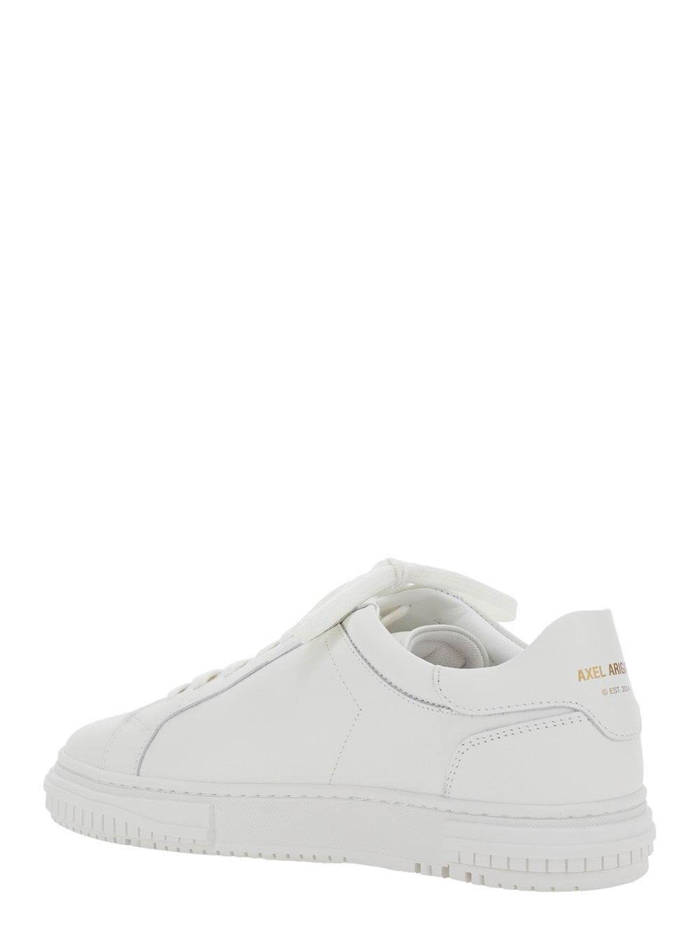 Axel Arigato Men Sneaker 'Atlas' Low Top With Logo Lettering On The Back In White Leather Men AXEL ARIGATO