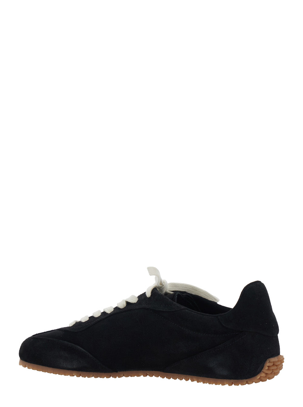 Axel Arigato Men Sneaker 'Daze Runner' With Logo On The Tongue And Grooved Sole In Black Suede Men AXEL ARIGATO