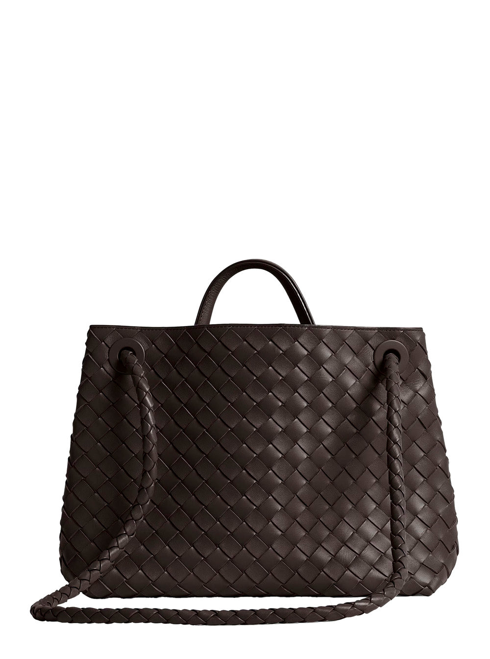 Bottega Veneta Women Handbag 'Andiamo' Medium With Knot Detail On The Front In Brown Leather For Women BOTTEGA VENETA