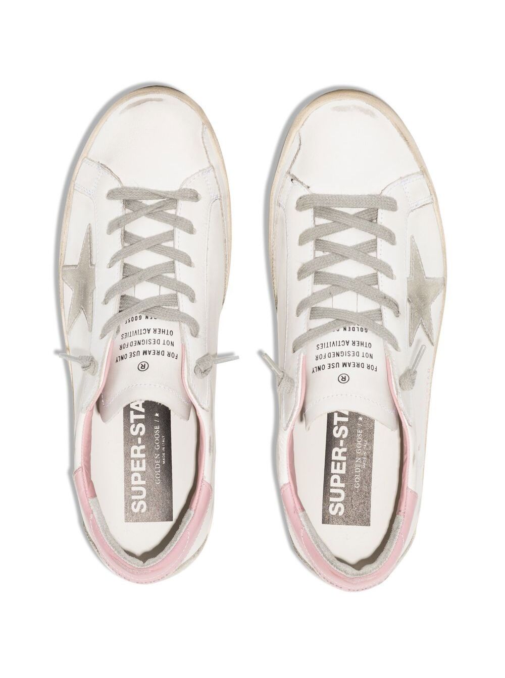 Golden Goose Women Sneaker 'Superstar' Low Top With Worn Effect In White Leather For Women GOLDEN GOOSE
